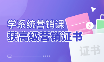 學(xué)系統(tǒng)營銷課，獲高級營銷證書